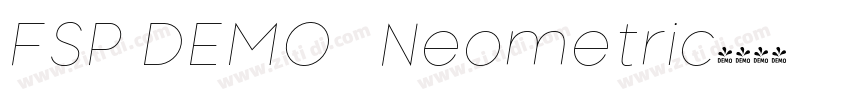 FSP DEMO   Neometric字体转换
